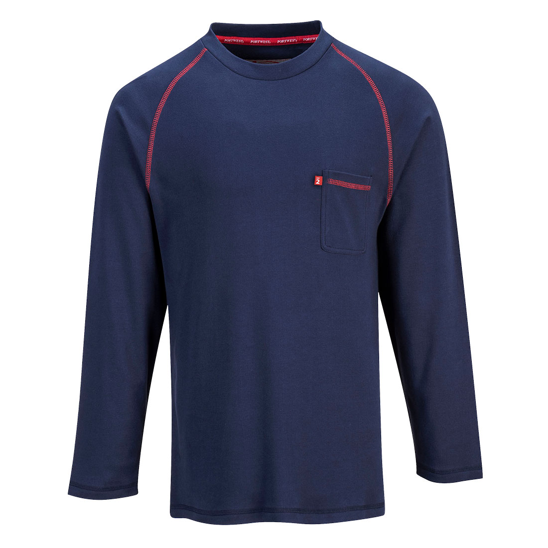 FR01 Portwest® Bizflame® Knit Flame-Resistant Crew Neck - navy